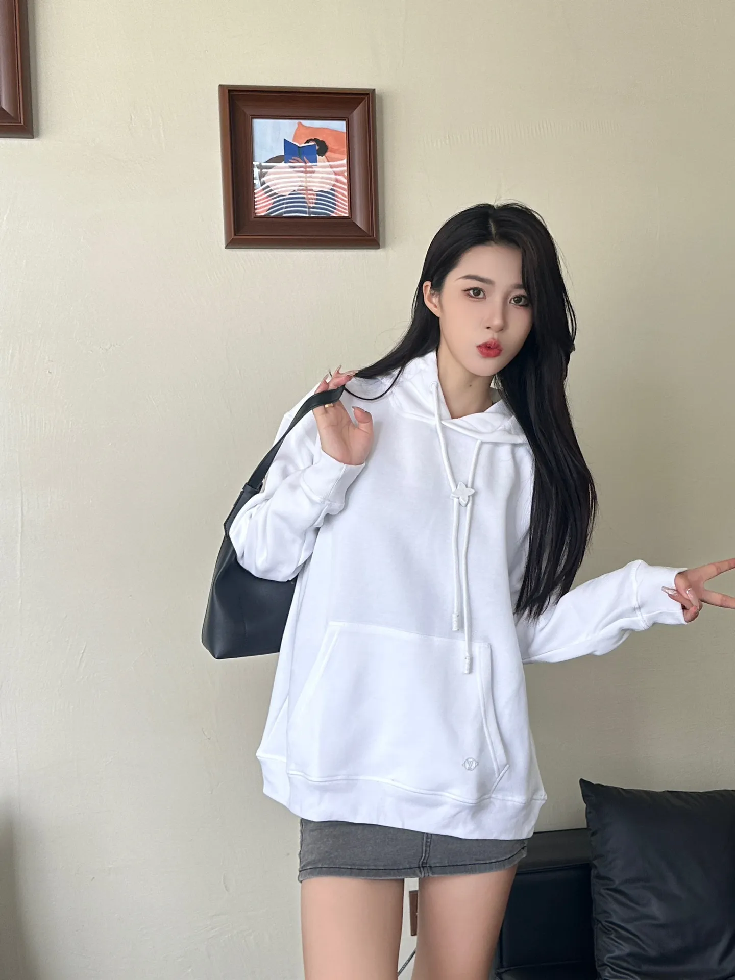 Louis Vuitton/Louis Vuitton hardware floral hooded sweatshirt